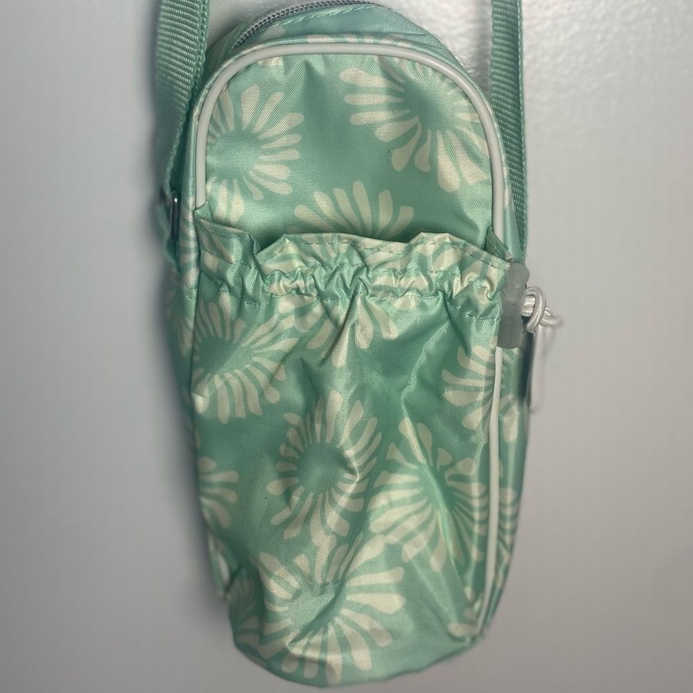 Source Unknown Mint Floral Crossbody Bag
